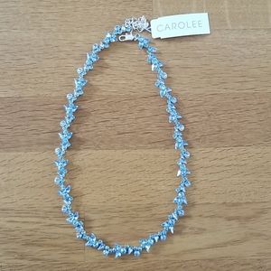 Blue gem choker